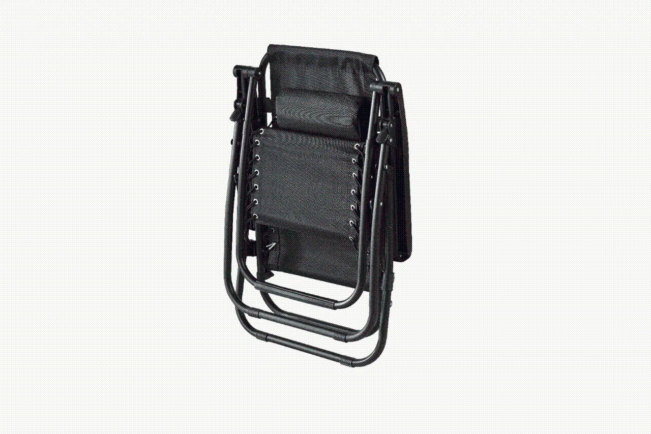 2-Pack Foldable Garden Sun Lounger Set with Headrest & Side Table，Outdoor Recliner for Camping & Hiking  KJF012