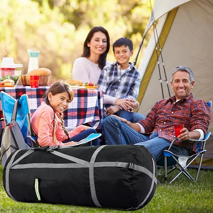 52 Inch Large Camping Chair Replacement Bag Heavy Duty Oxford Storage Folding Chair Carry Bag with Adjustable Strap Handle Pocket for Travel Outdoor Camping Sports, No Chair Included