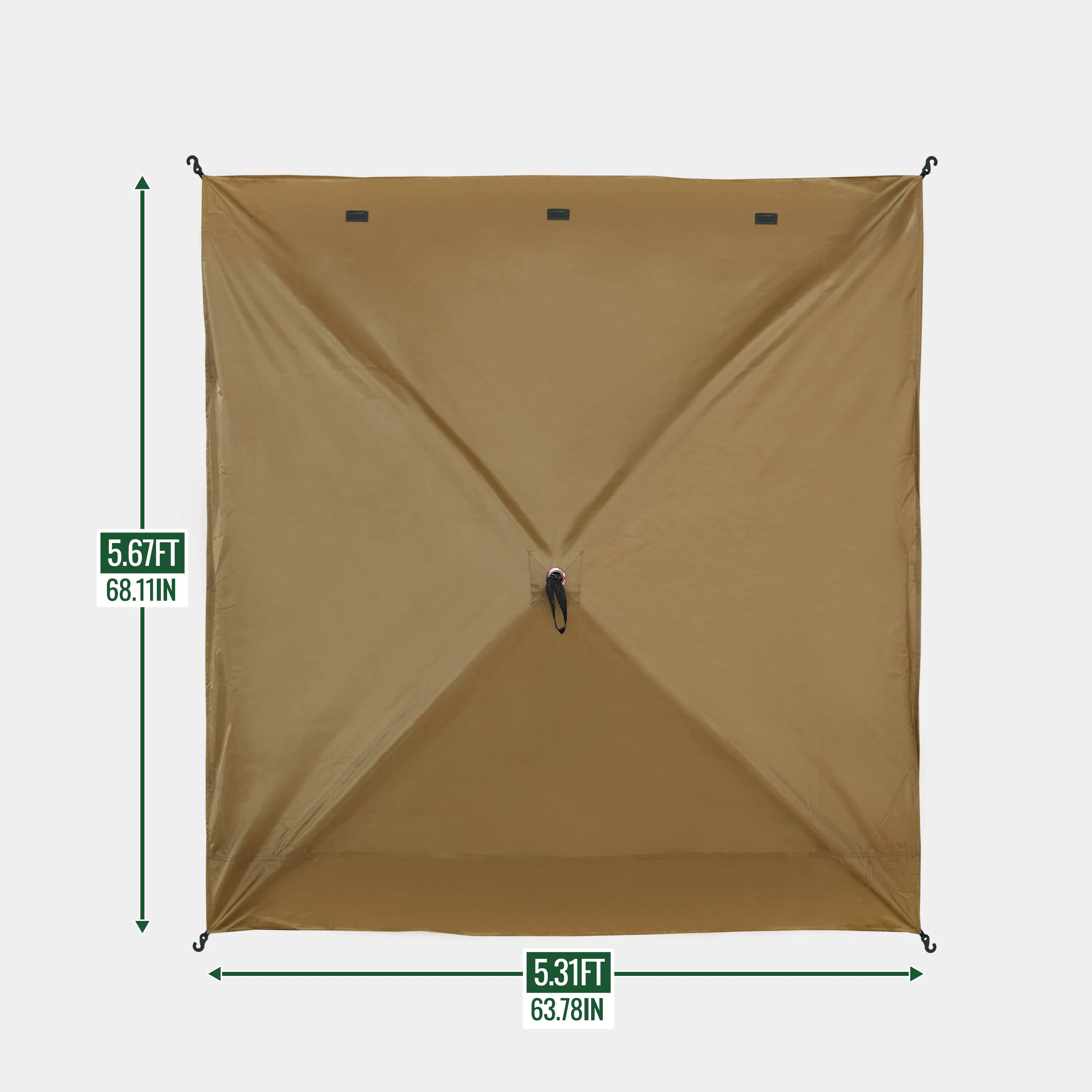 6 Ft Pop Up Gazebo Side Panel for 4-, 6- and 8-Sided Tents – Brown