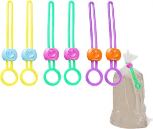 6 PCS Clay Bag Ties, Ceramic Tool Strap, Paint Brush Holder,Silicone Pottery Tool Ties Bag Closure  Artist Gift