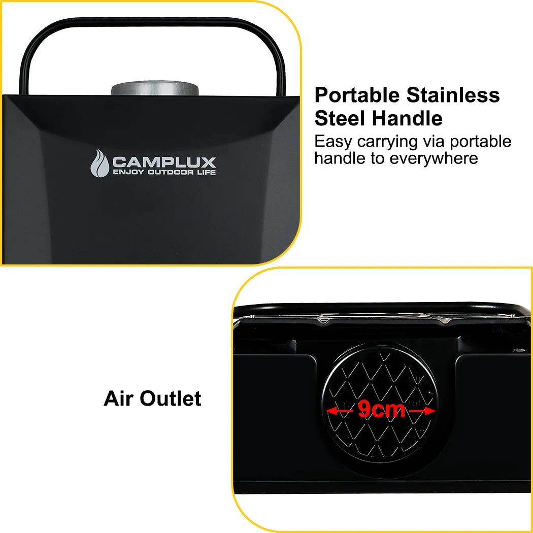 8 Liter Camplux Black Portable Water Heater with 6L Pump Pack