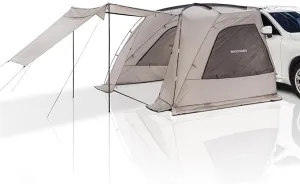 A1 Car Awning Outdoor Tent for SUV/MPV/Van,Achieve Canopy Waterproof Camping Tents with 3 Doors & 2 Mesh Windows,Suitable for The Rear or Side of A Car