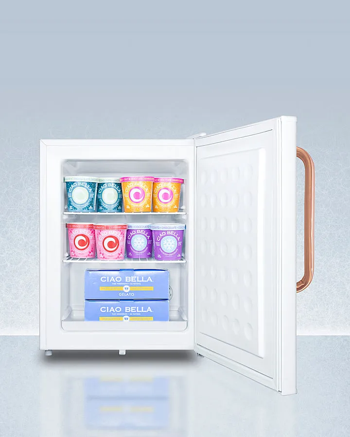 Accucold Compact All-Freezer with Antimicrobial Pure Copper Handle - FS30LTBC