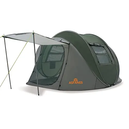 ASFANES Easy Pop Up Tent,4 Person Waterproof Tent Automatic