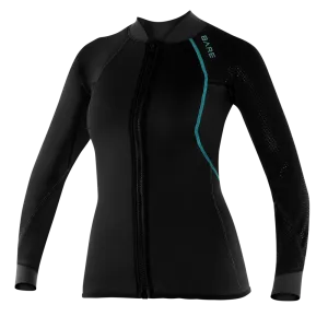 Bare 2 MM Exowear Womens Neoprene Front Zip Scuba Diving Jacket