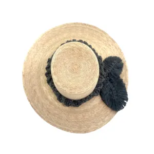 by Del Reo Luxury Vintage Macrame Palm Leaf Hat