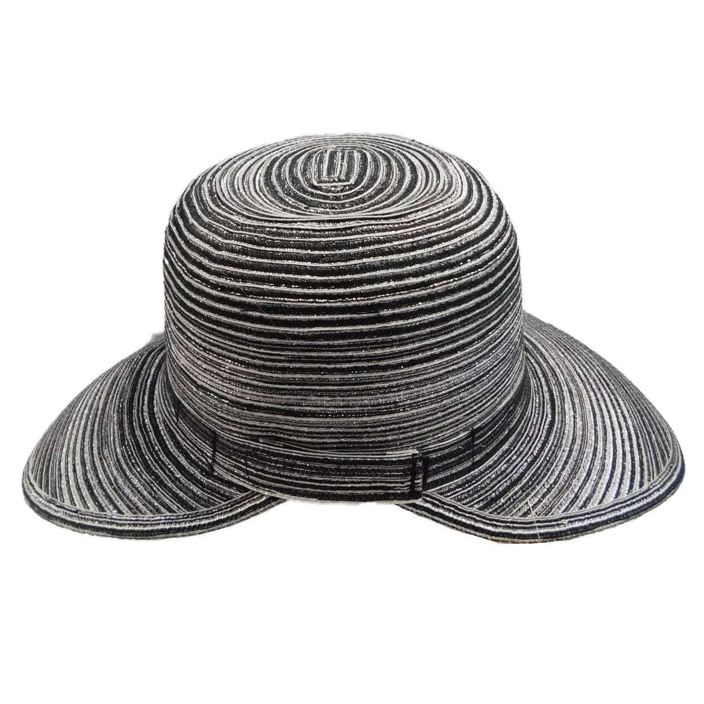 Cappelli Polybraid Facesaver Hat with Sea Shells and Pearl Band