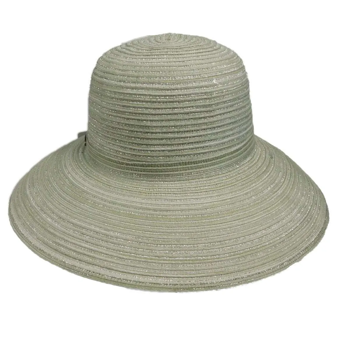 Cappelli Polybraid Facesaver Hat with Sea Shells and Pearl Band
