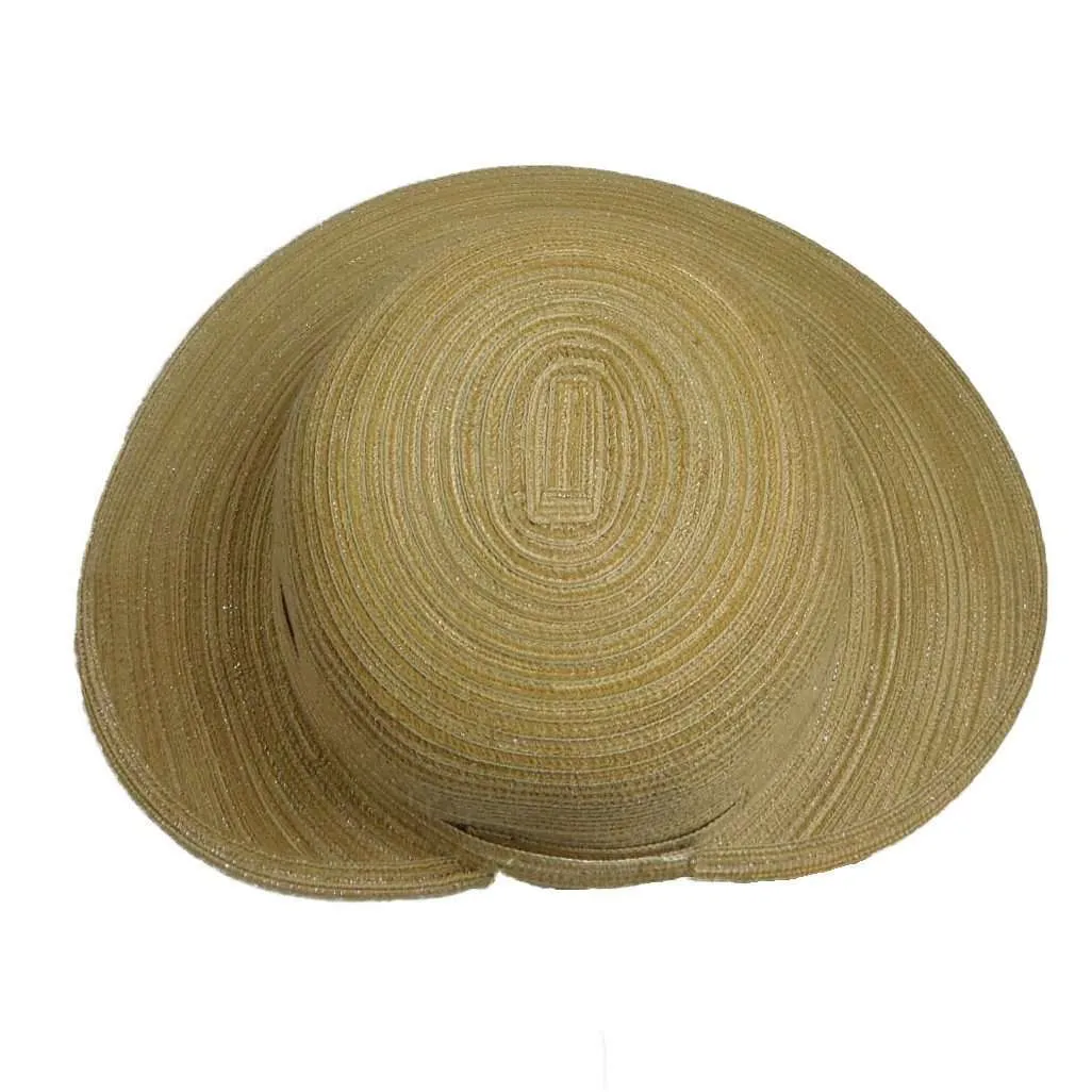 Cappelli Polybraid Facesaver Hat with Sea Shells and Pearl Band