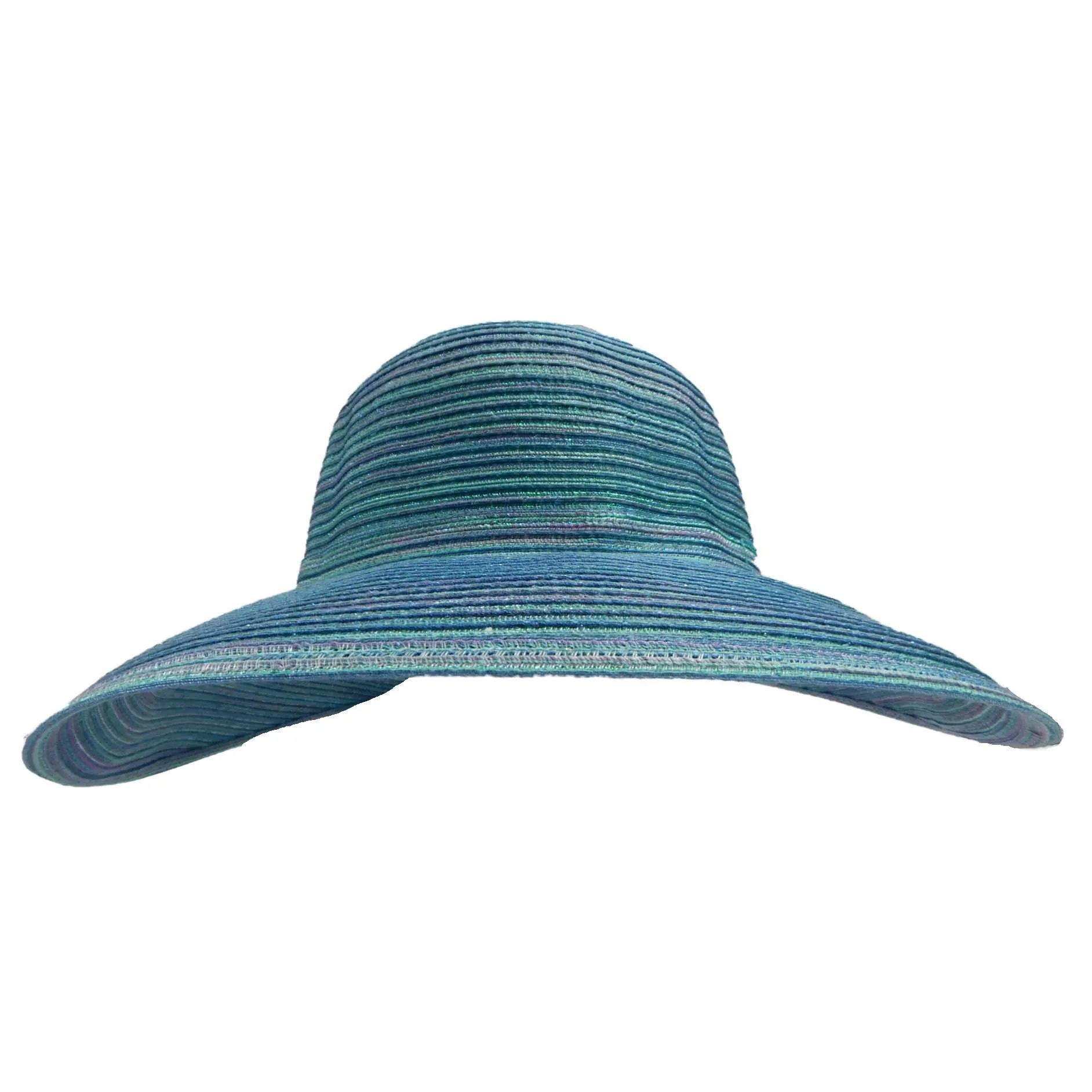 Cappelli Polybraid Facesaver Hat with Sea Shells and Pearl Band