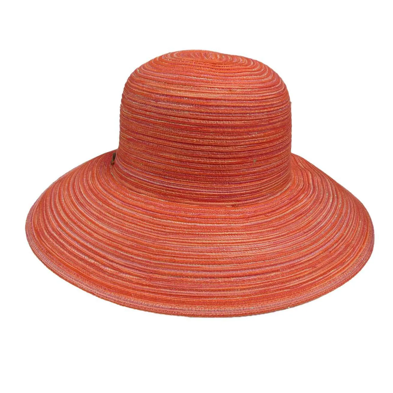 Cappelli Polybraid Facesaver Hat with Sea Shells and Pearl Band