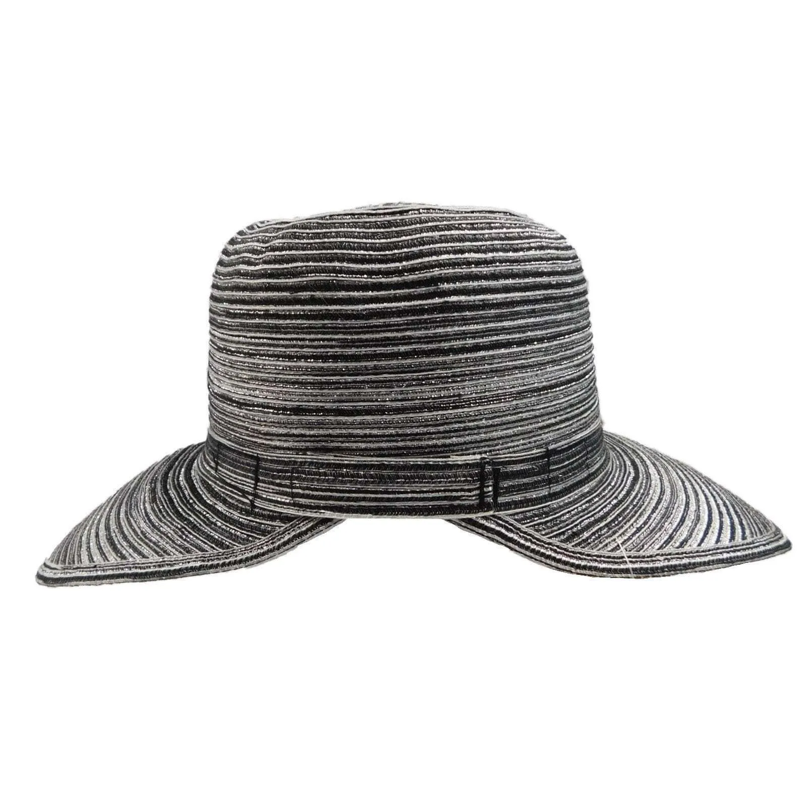 Cappelli Polybraid Facesaver Hat with Sea Shells and Pearl Band