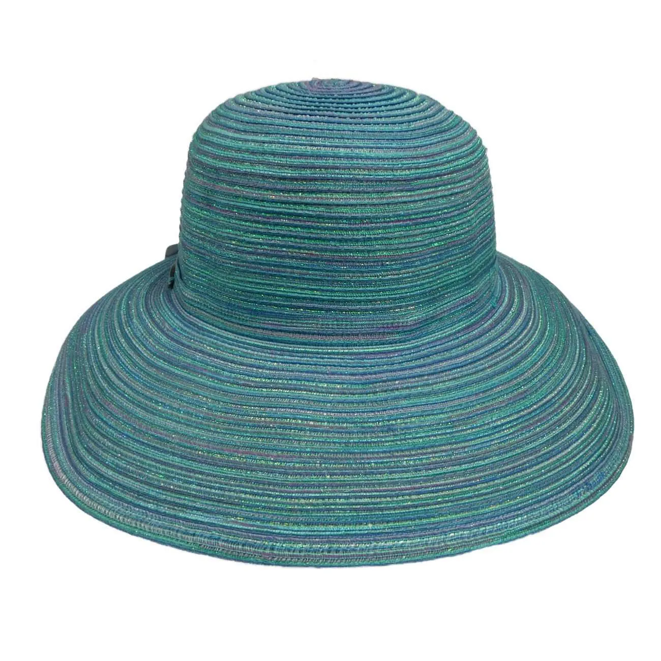 Cappelli Polybraid Facesaver Hat with Sea Shells and Pearl Band