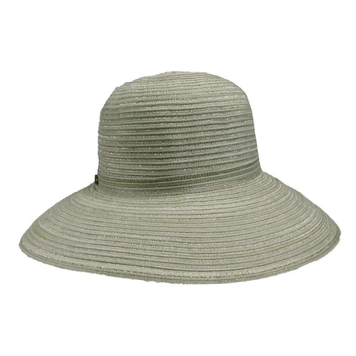 Cappelli Polybraid Facesaver Hat with Sea Shells and Pearl Band