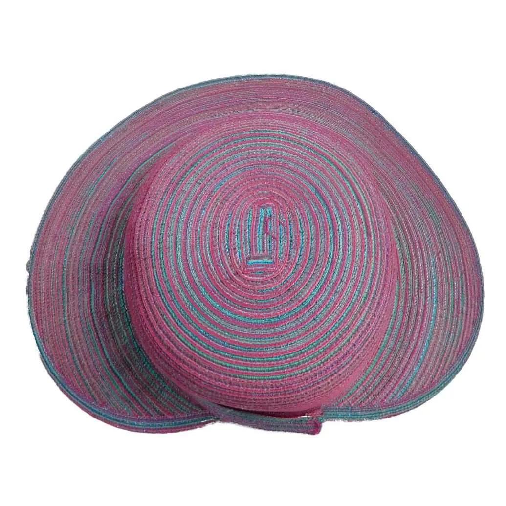 Cappelli Polybraid Facesaver Hat with Sea Shells and Pearl Band