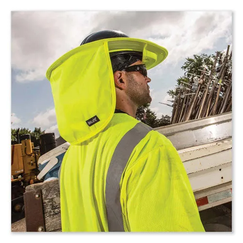 Chill-its 6660 Hard Hat Brim   Neck Shade, 19.5 X 9.75, Lime