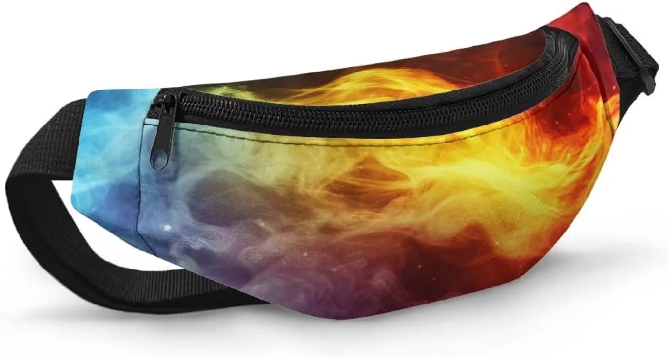Cozeyat Fire Kids Fanny Pack Crossbody Bags for Boys Festival Bag Small Cute Fanny Packs Fashionable Concert Accessories