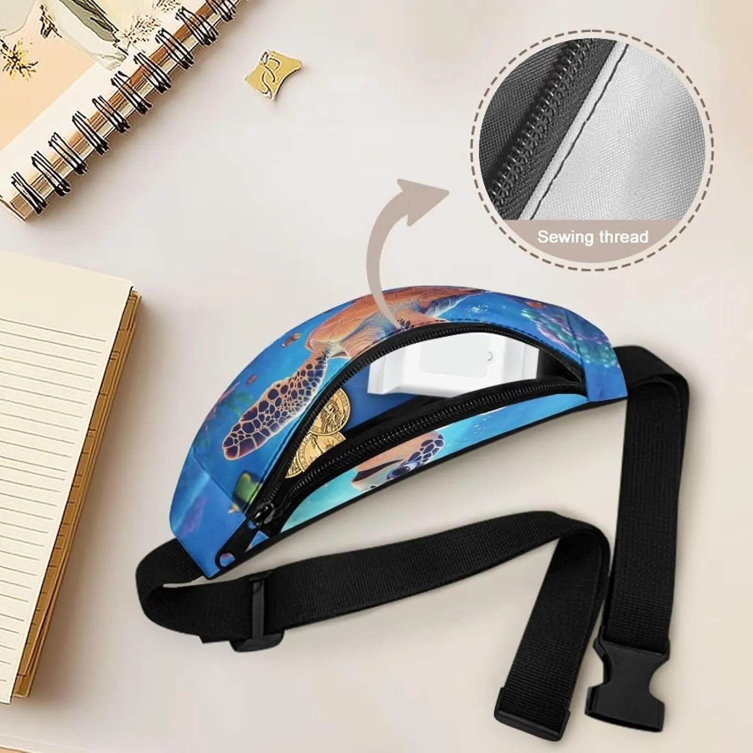 Cozeyat Ocean Dolphin Kids Fanny Pack Fanny Pack Ages 4-6 6-8 8-12 Small Kids Belt Bag Toddler Fanny Pack Gift Boys Crossbody Sling Purse Teens Cute Stuff Pouch Bum Bag