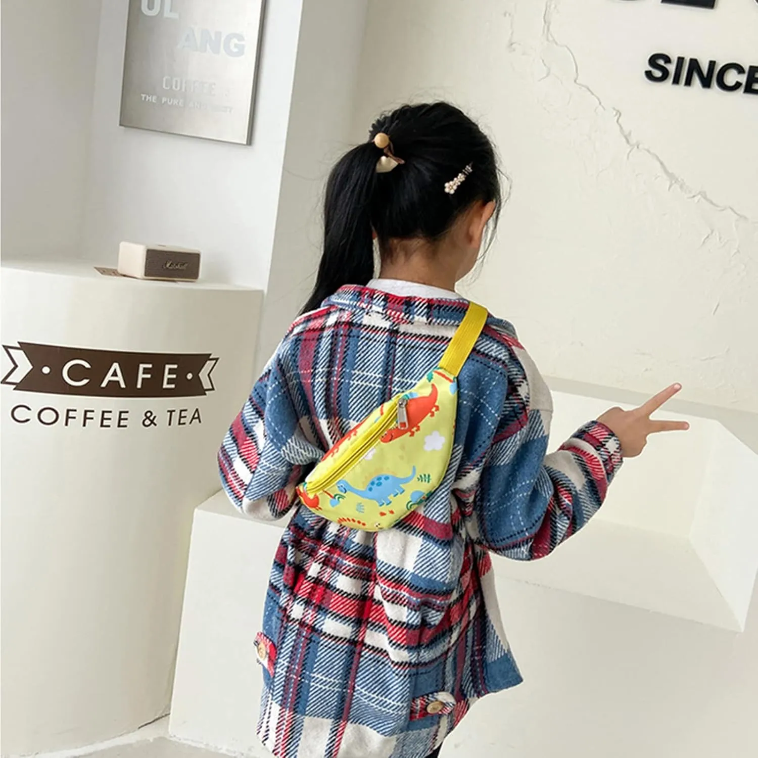 Dinosaur Kids Fanny Pack for Toddler Girls Boys Small Belt Bag Crossbody Sling Bag Waist Pack