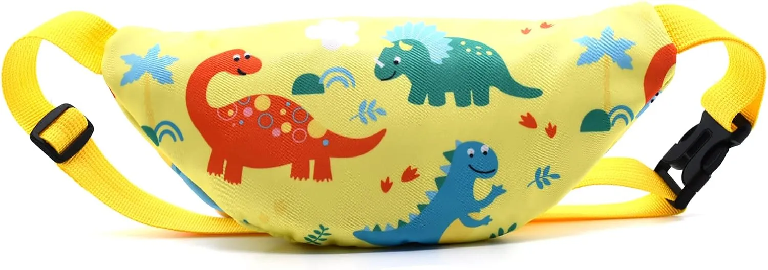Dinosaur Kids Fanny Pack for Toddler Girls Boys Small Belt Bag Crossbody Sling Bag Waist Pack