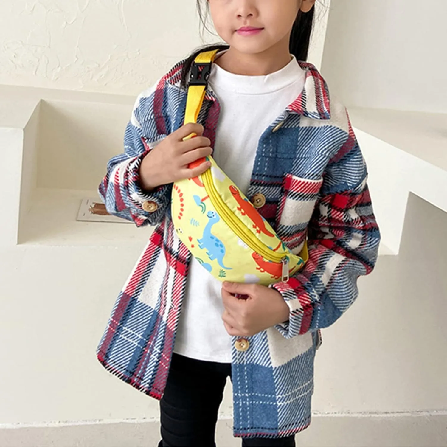 Dinosaur Kids Fanny Pack for Toddler Girls Boys Small Belt Bag Crossbody Sling Bag Waist Pack
