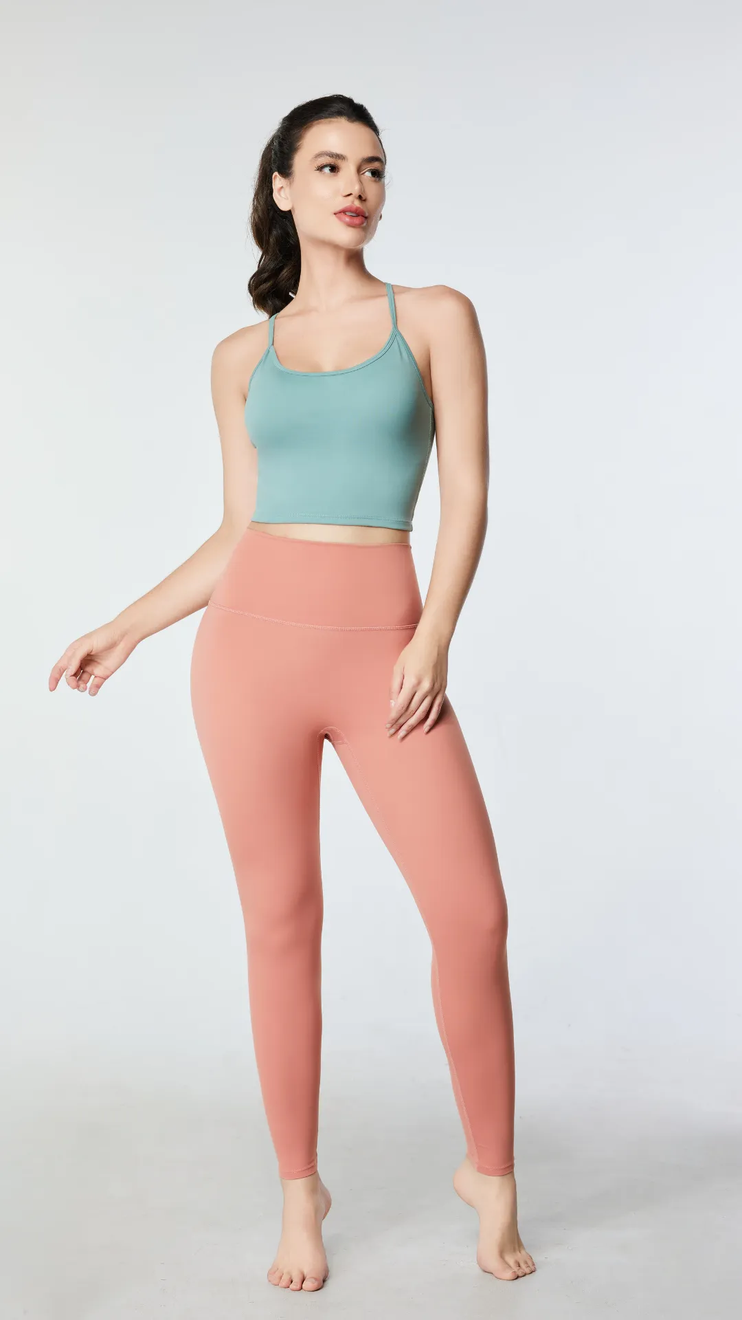 Essential Yoga Leggings with Back Pocket - Multiple Colors Asian Length