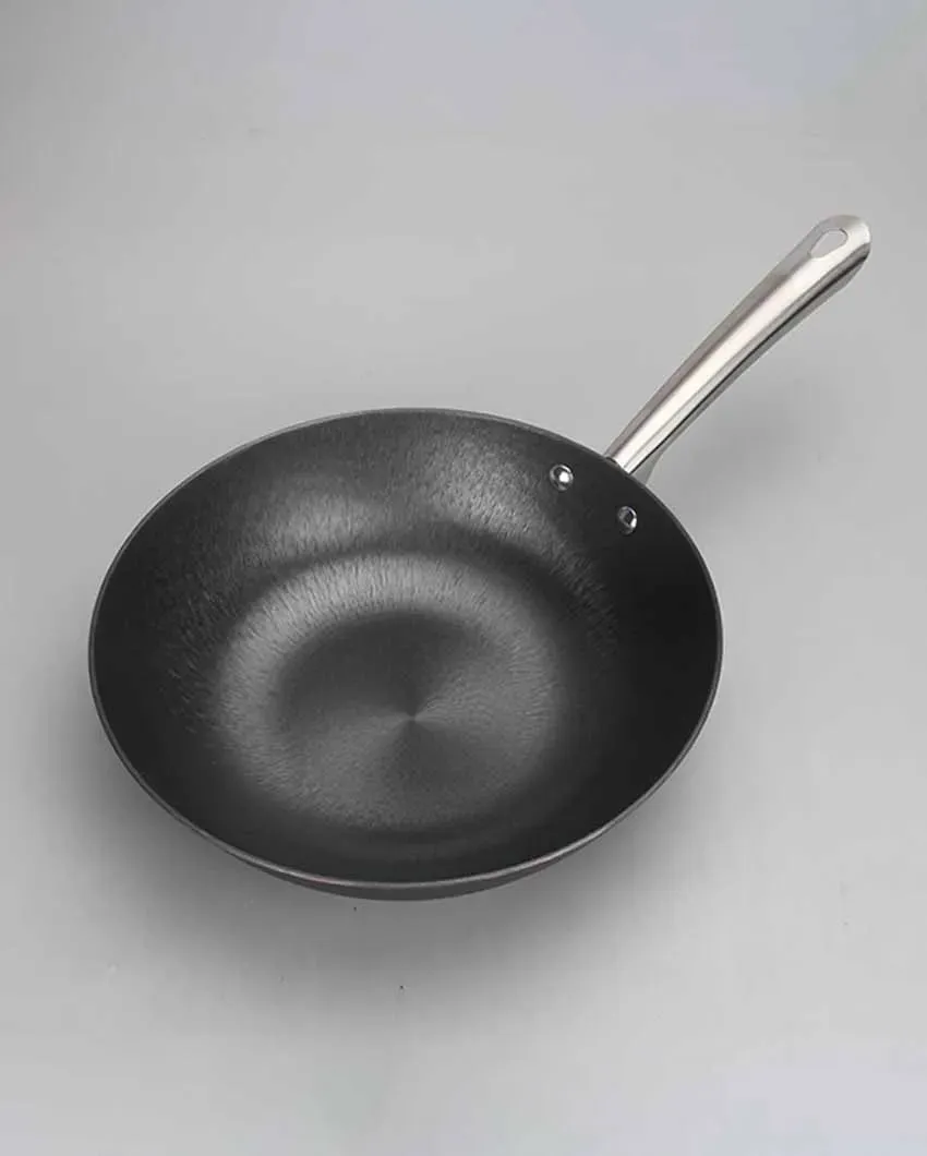 Fancy Non Stick Wok With Frypan | Safe For All Cooktops