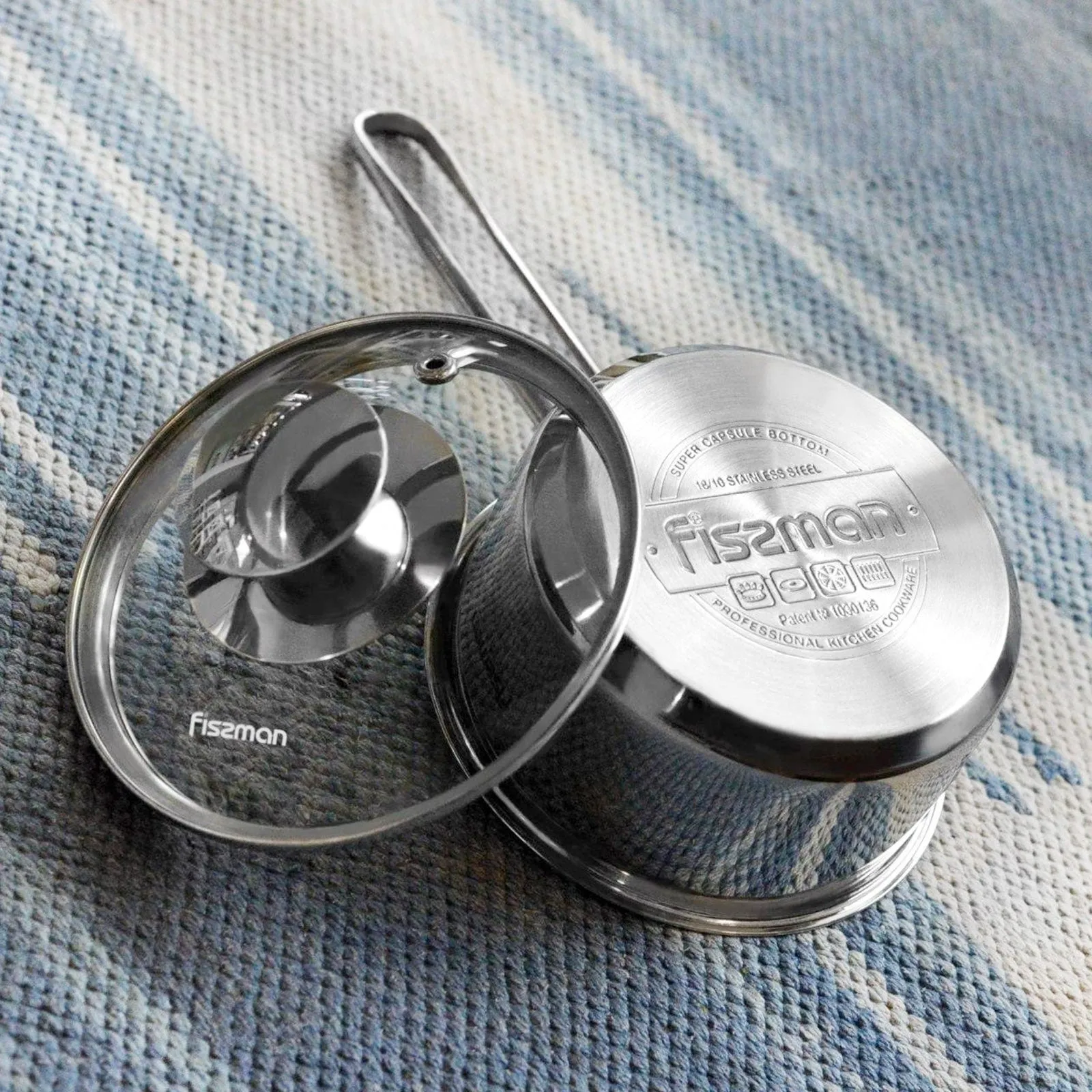 Fissman Bambino Stainless Steel Saucepan With Lid Silver 14?6.5cm