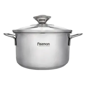 Fissman Saucepan With Lid Bambino Series Stainless Steel Silver 14?7.5cm/1.1Liters