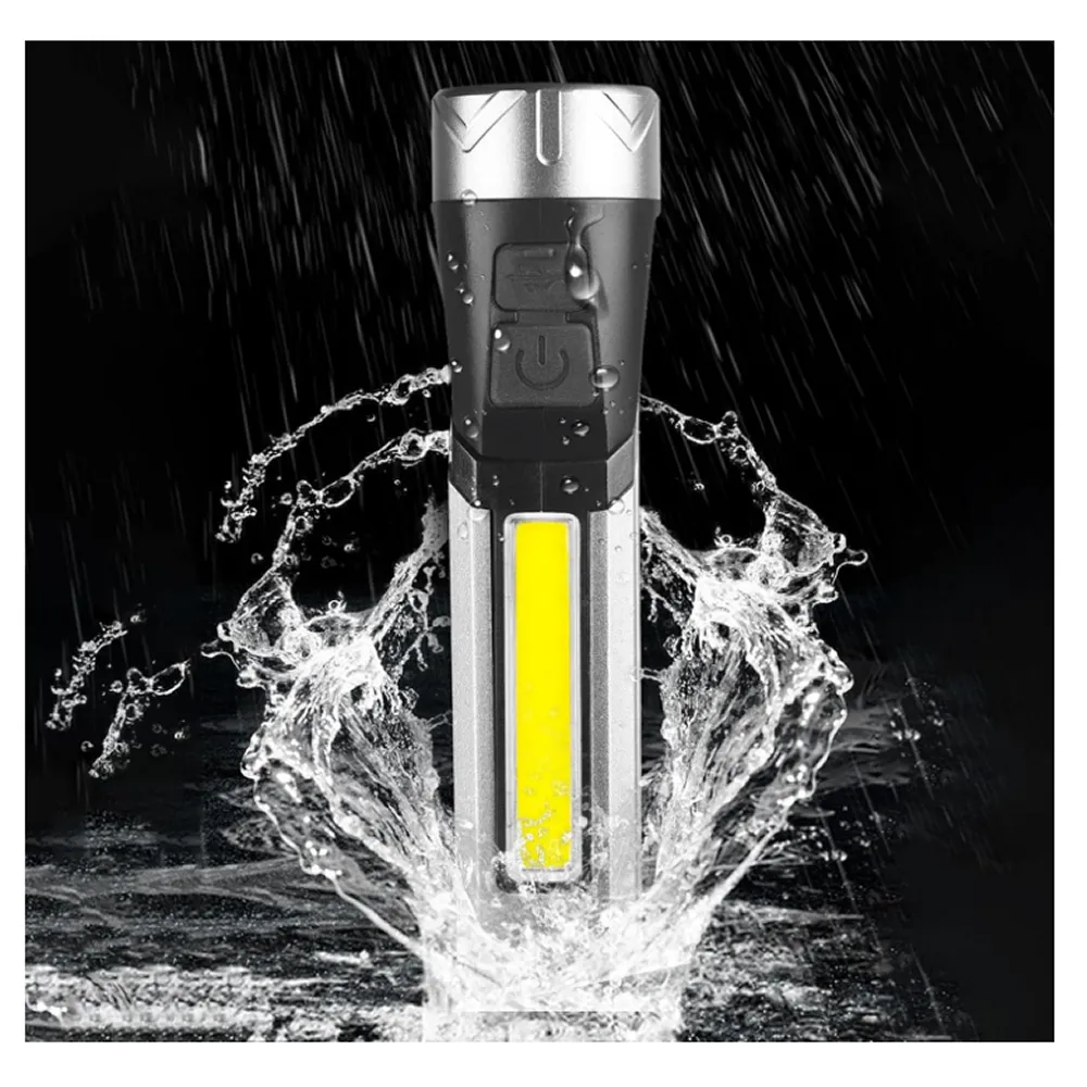 Foldable Waterproof 4 Modes Magnetic Base Led Flashlight Ab-Sd44