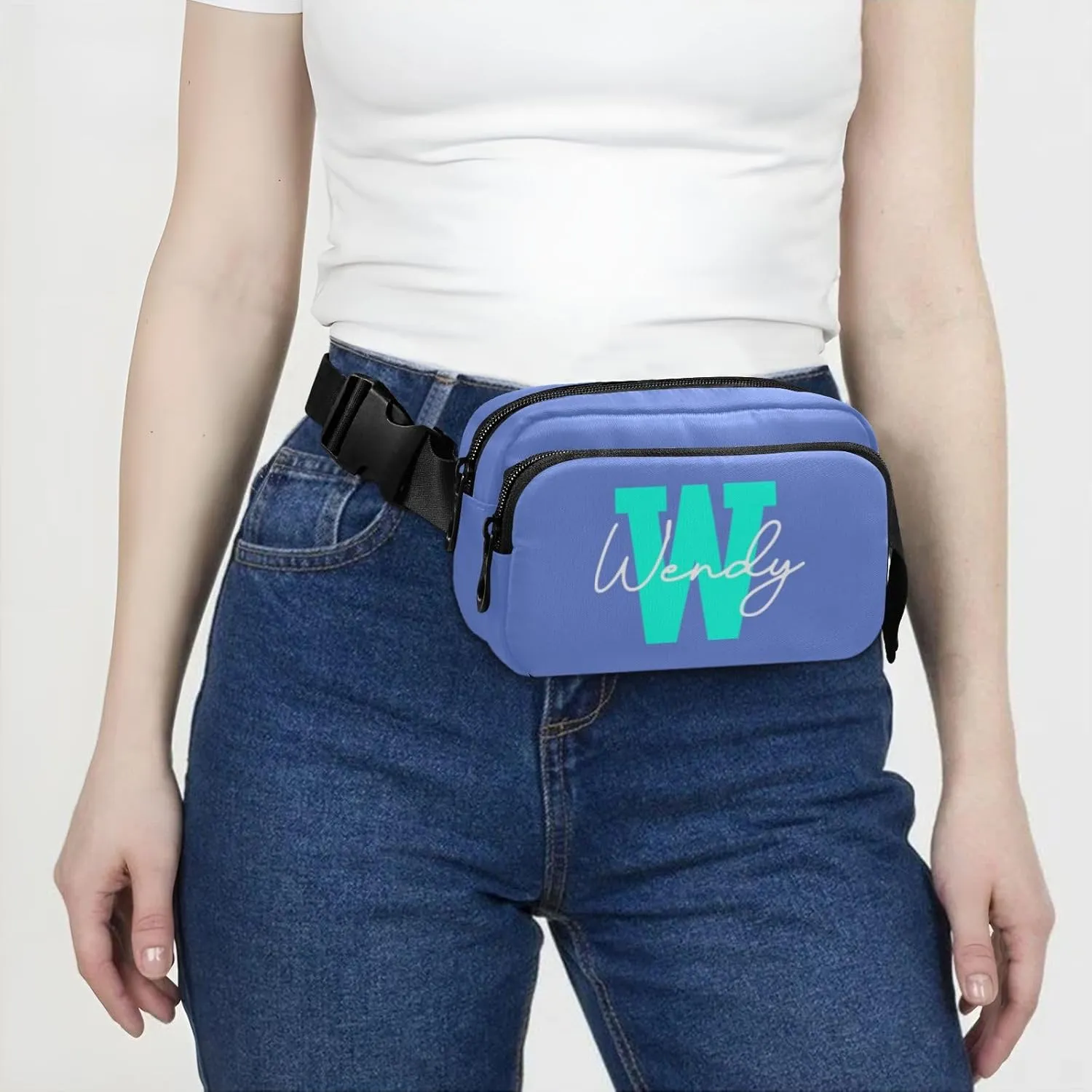 Generic Royal Custom Fanny Packs for Women Belt Bag Cross Body Waterproof Fanny Pack Fashion Waist Packs with Adjustable Strap Crossbody Bag for Traveling Running Sports Hiking Men