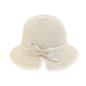 Girl's Butterfly Brim Summer Hat with Bow - Sunny Dayz Hat