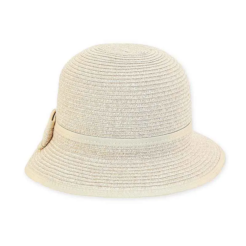 Girl's Butterfly Brim Summer Hat with Bow - Sunny Dayz Hat
