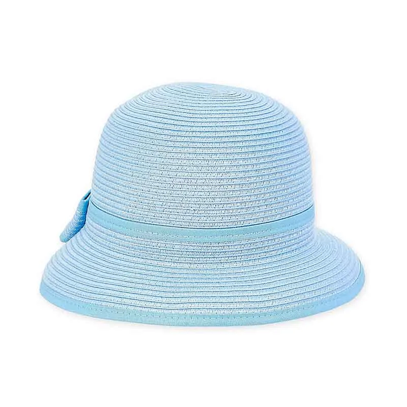 Girl's Butterfly Brim Summer Hat with Bow - Sunny Dayz Hat