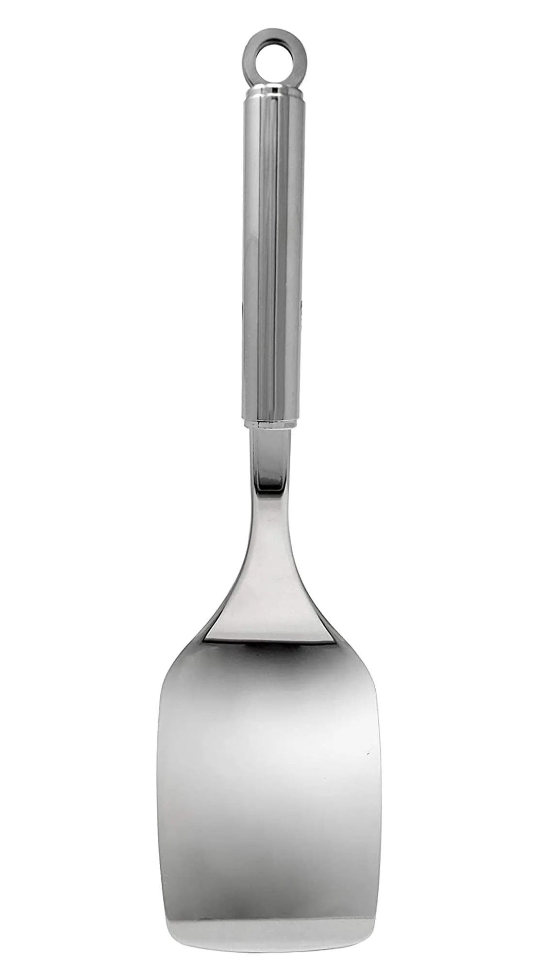 Heart Home Multiuses Serving & Cooking Stainless Steel Kitchen Tool & Utensil, Set of 4 (Skimmer & Spatula & Solid Turner & Slotted Turner) (Silver)
