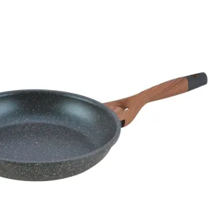 Herzberg HG-6028FP; Marble coating fry pan with soft touch handle 28cm