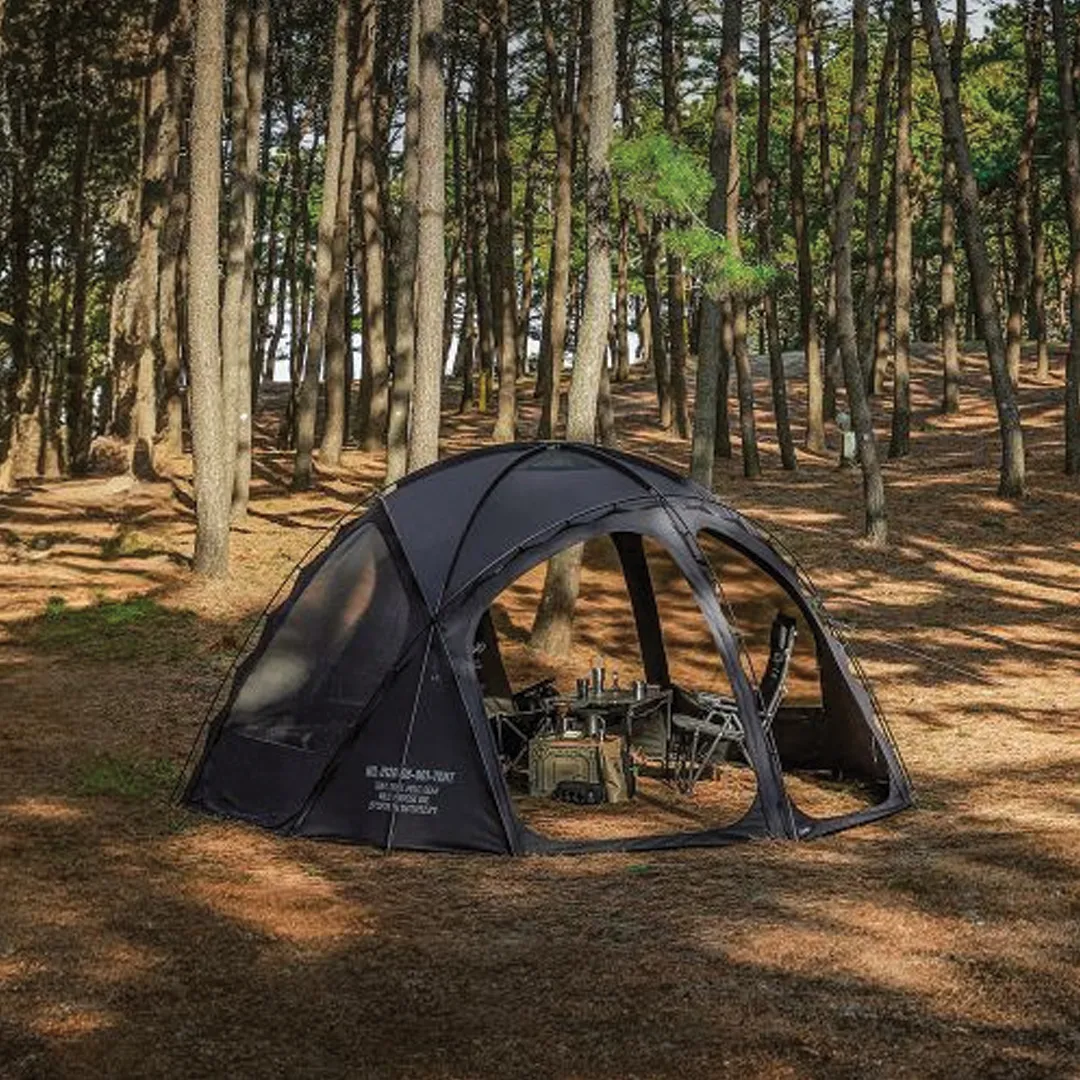 KZM Wild Field Nova Dome Tent   Black SMOG TPU