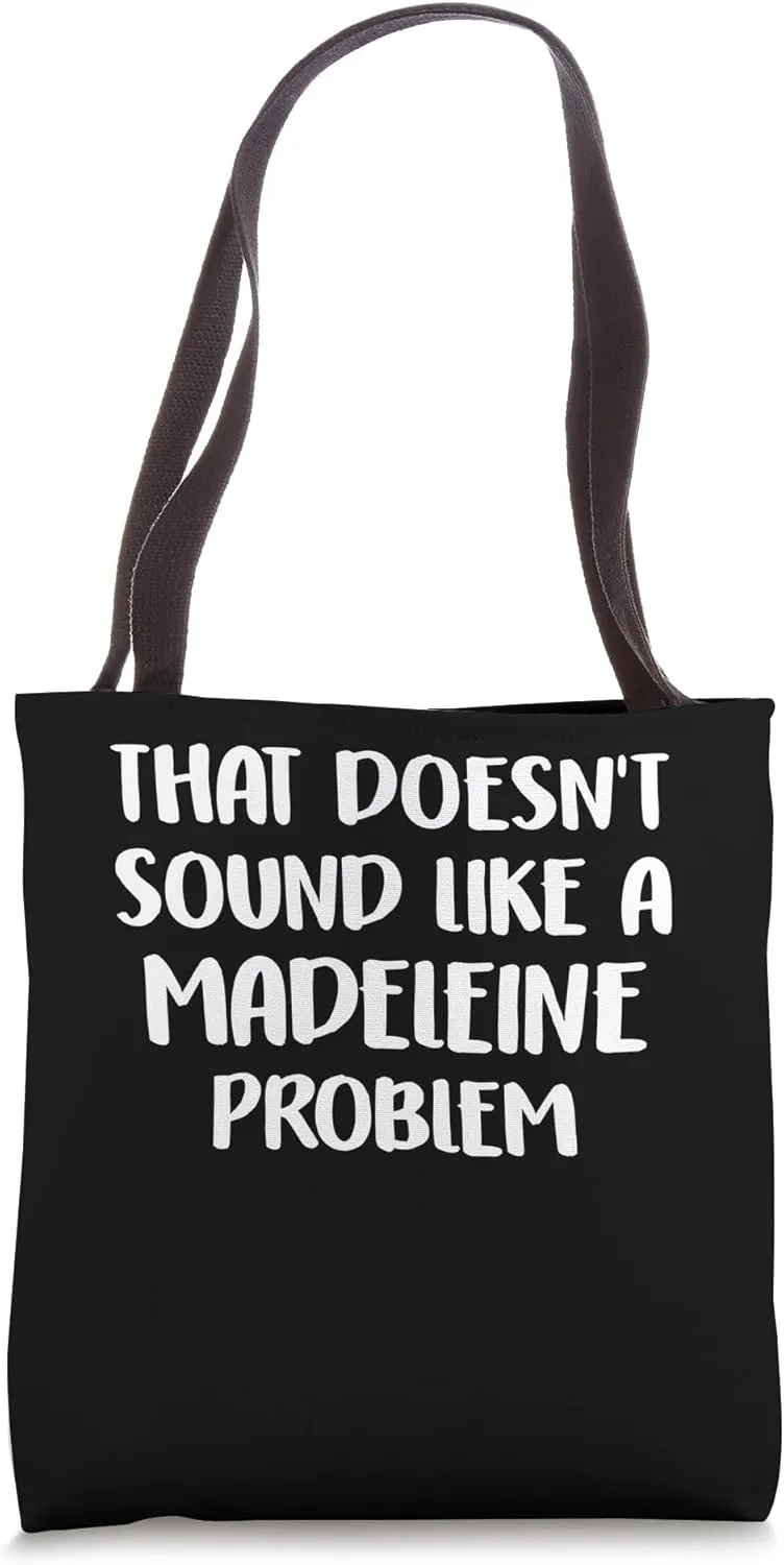 MADELEINE Personalized Cute Flower Girls MADELEINE Name Tote Bag
