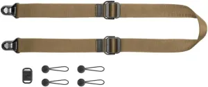 Peak Design Slide Lite Camera Strap, Coyote, Configurable as a Sling, Neck or Shoulder Strap, Quick Release and Connection, Smooth and Grippy Side, Camera Straps for Photographers, 200 lb Capacity