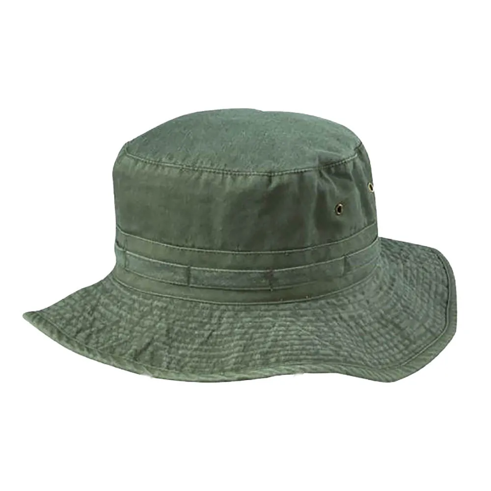 Pigment Dyed Twill Boonie Hat with Chin Cord - DPC Outdoor Hats