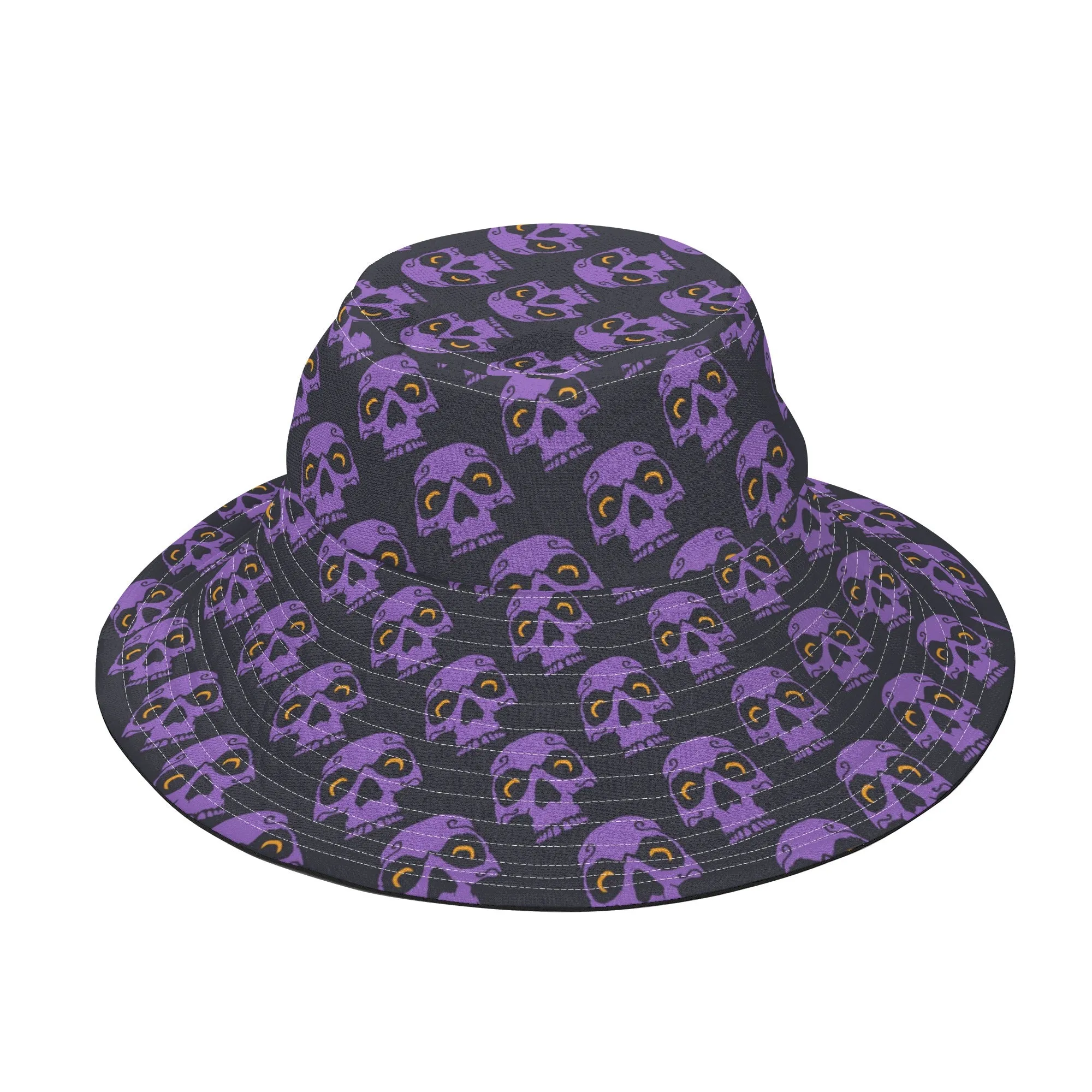 Purple Skull Heads Bucket Hat