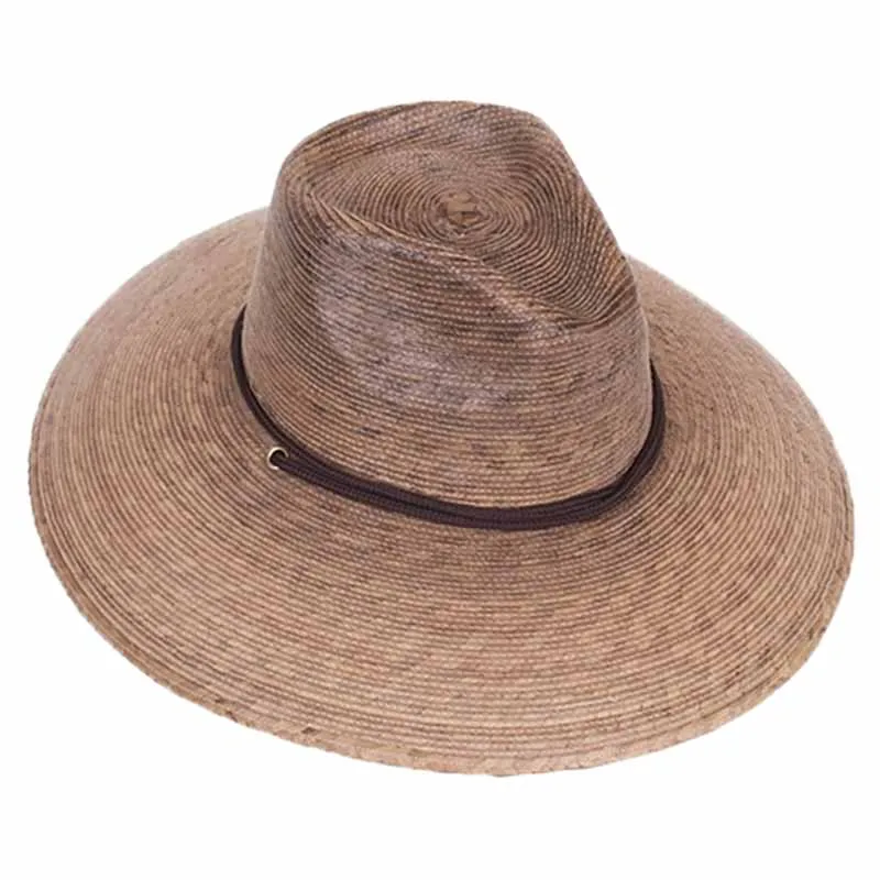 Rio Burnt Palm Leaf Safari Hat with Chin Strap - Tula Hats