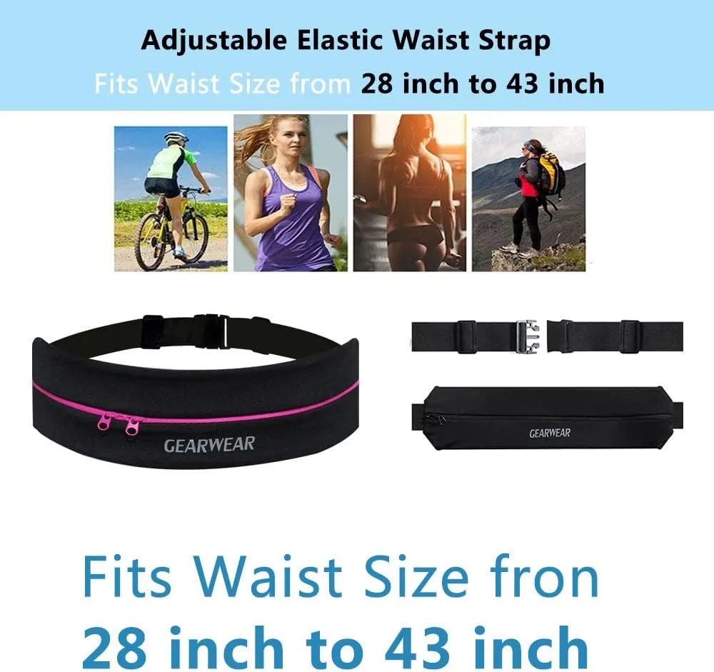 Running Phone Holder for Women and Men|Runner Running Belt Waist Band for Workout Fitness Walking Jogging Exercise Sport