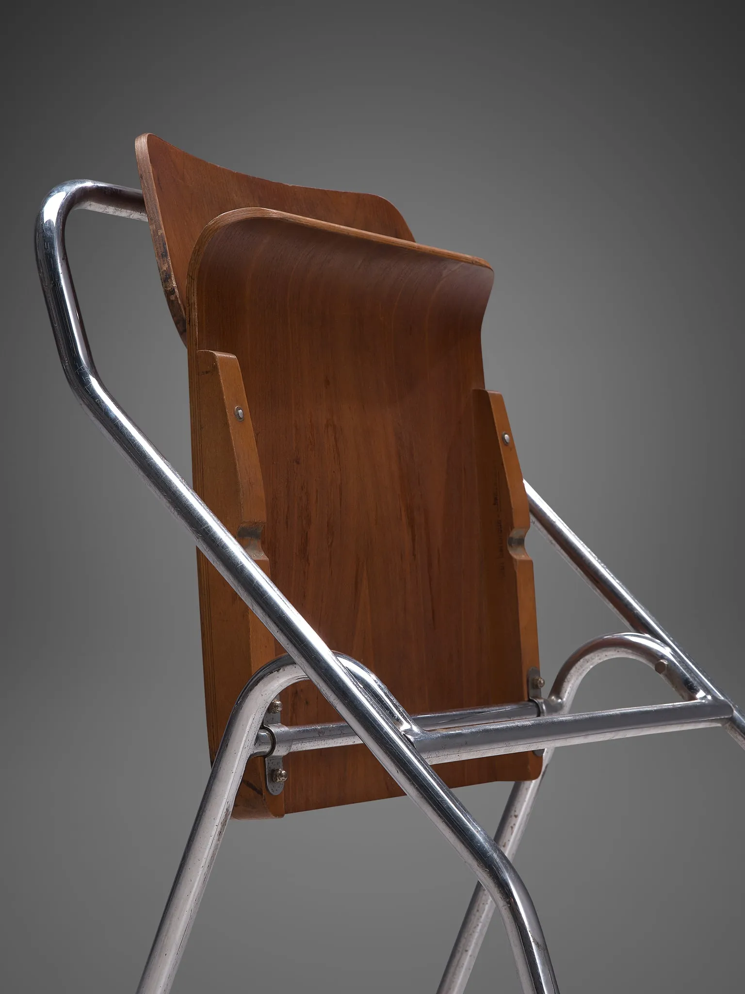Set of Dutch Chairs with Tubular Frame