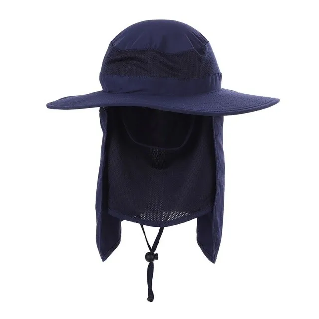Sidiou Group Outdoor UV Protection All-round Buckle Hats Hiking Camping Face Neck Cover Cap