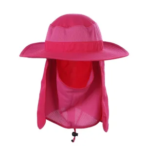 Sidiou Group Outdoor UV Protection All-round Buckle Hats Hiking Camping Face Neck Cover Cap