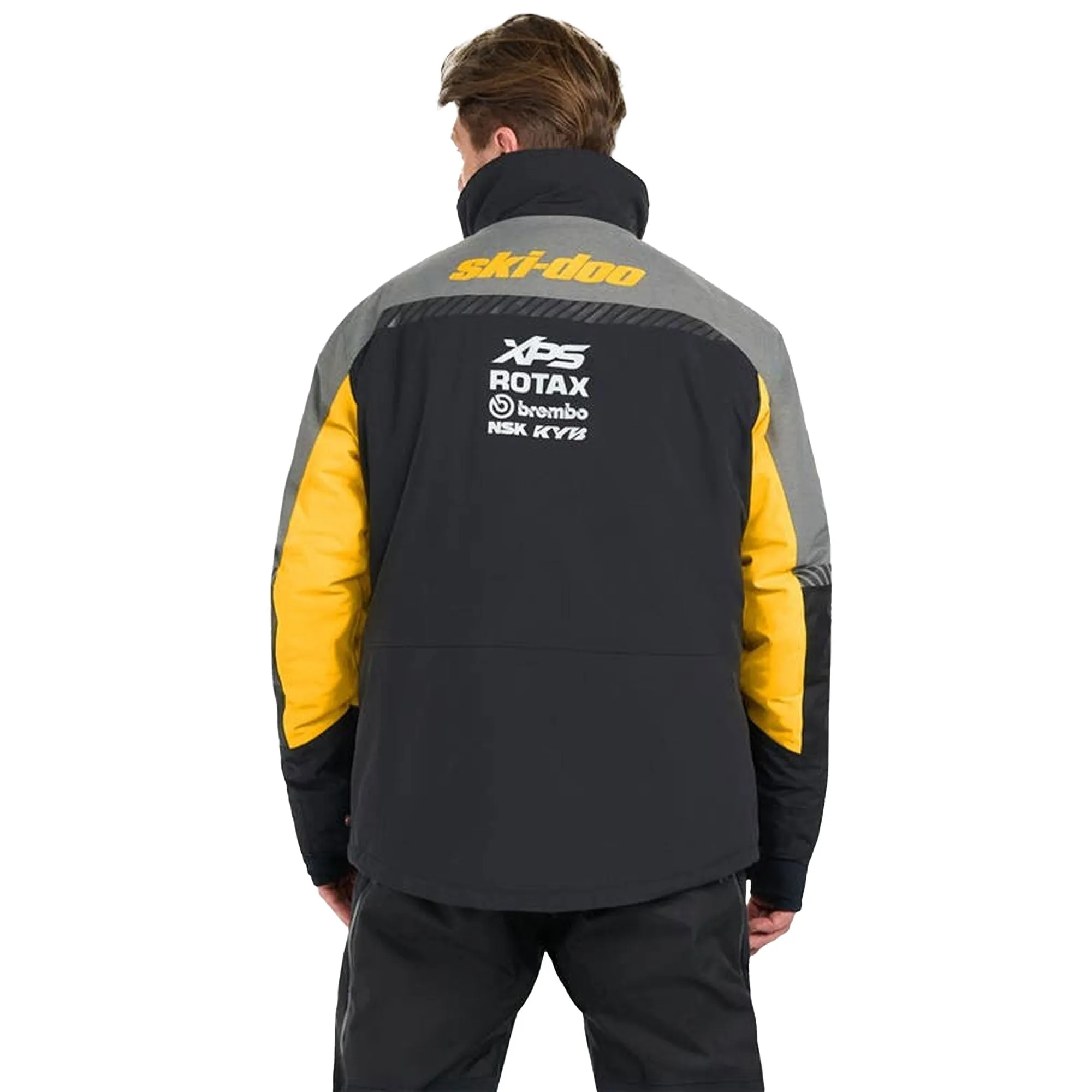 Ski-Doo Mens X-Team Snowmobile Jacket Heather Charcoal Grey