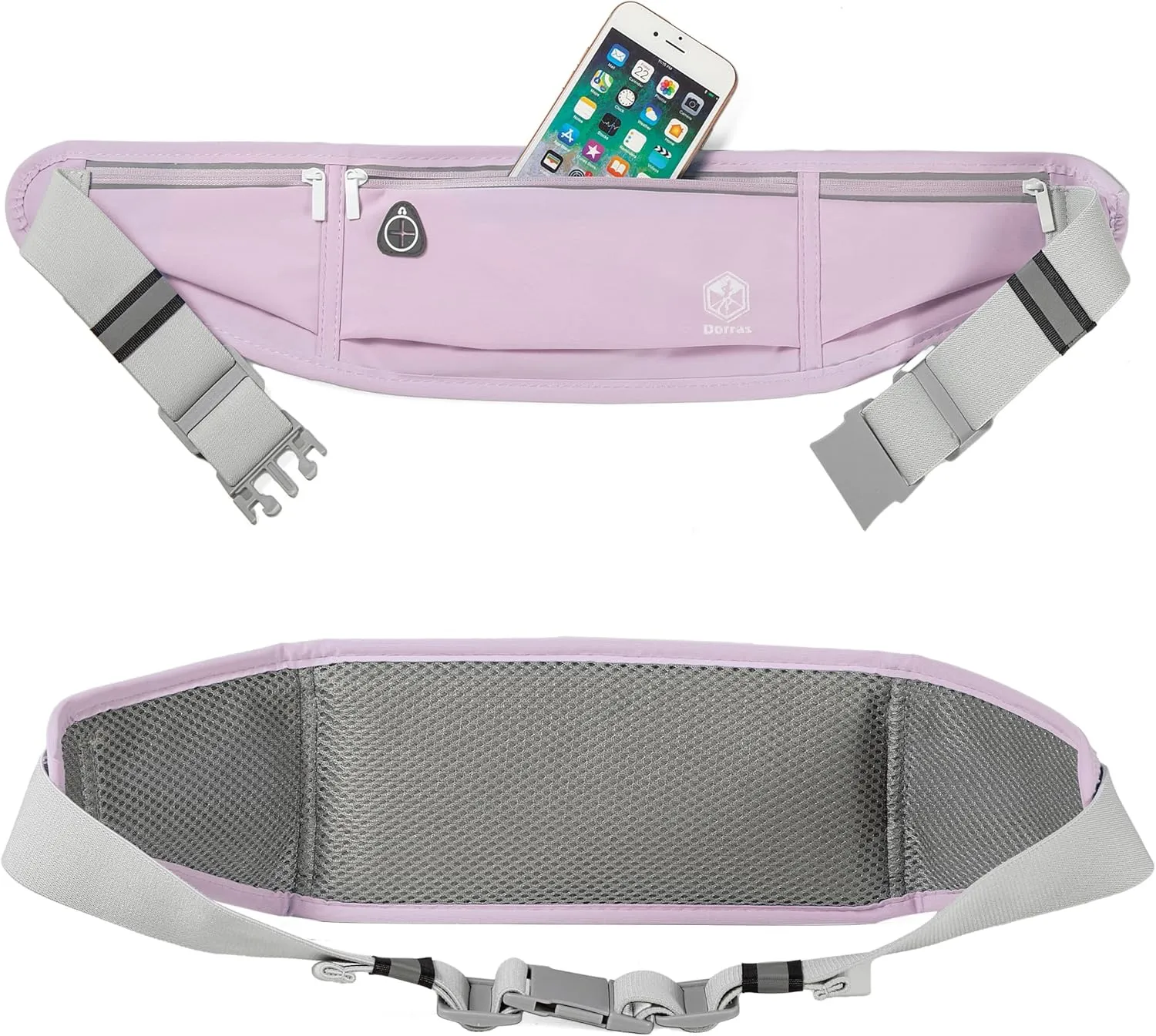 Slim Running Belt Fanny Pack for Women & Men, Running Phone Holder Runners Belt Waist Pack Bag for Running Hiking Sports