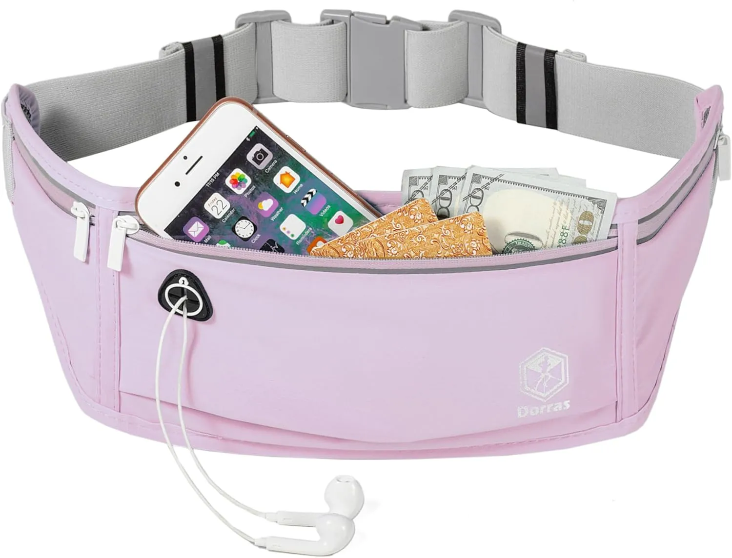 Slim Running Belt Fanny Pack for Women & Men, Running Phone Holder Runners Belt Waist Pack Bag for Running Hiking Sports