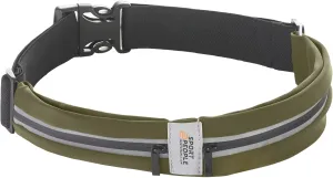 Slim Running Belt for Women and Men, Waterproof Phone Holder for Running, Reflective 2-Pocket Waist Pack for Storing Runners Essentials Safely, Runners Fanny Pack, Money Belt Fits Most Phones